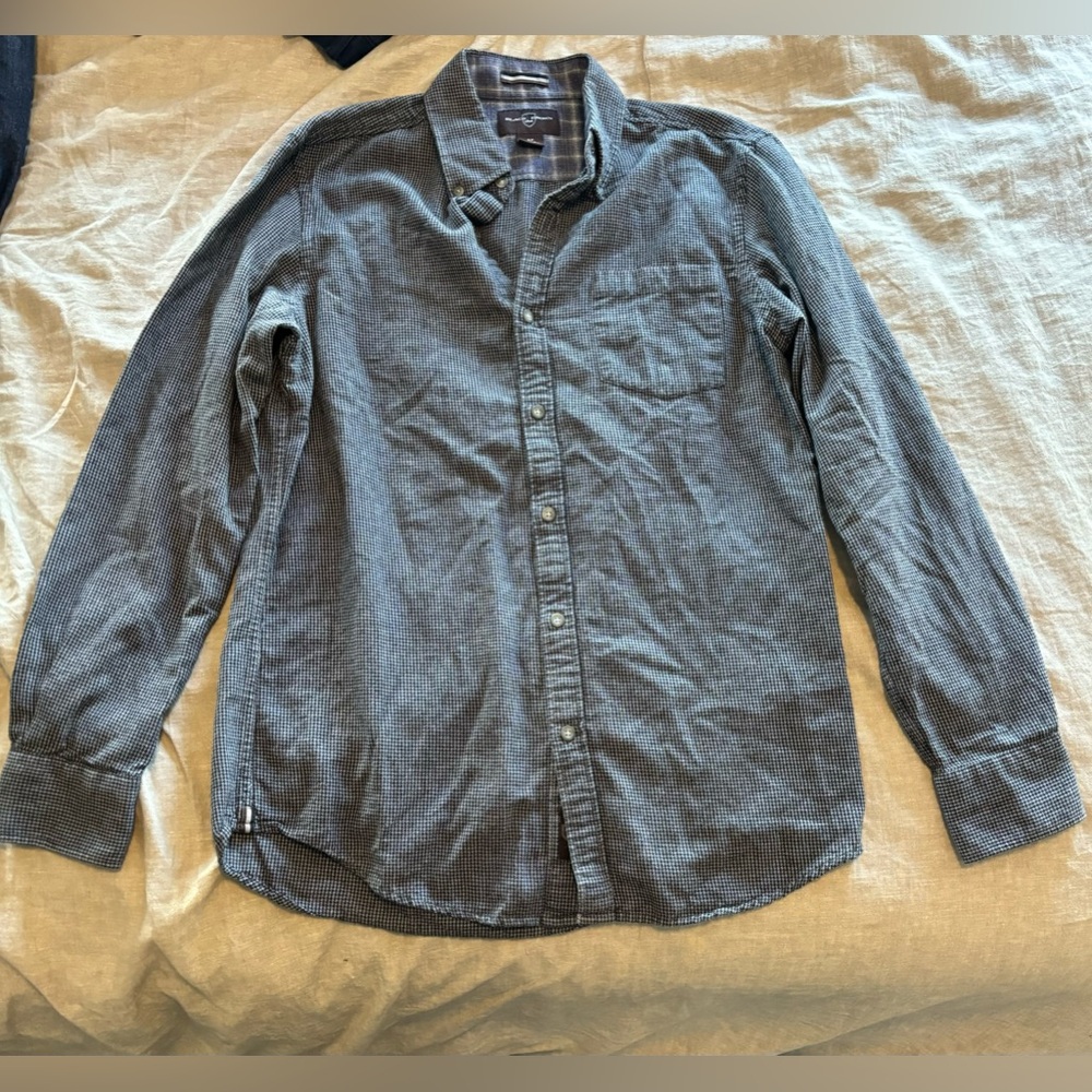 Black Brown button down shirt